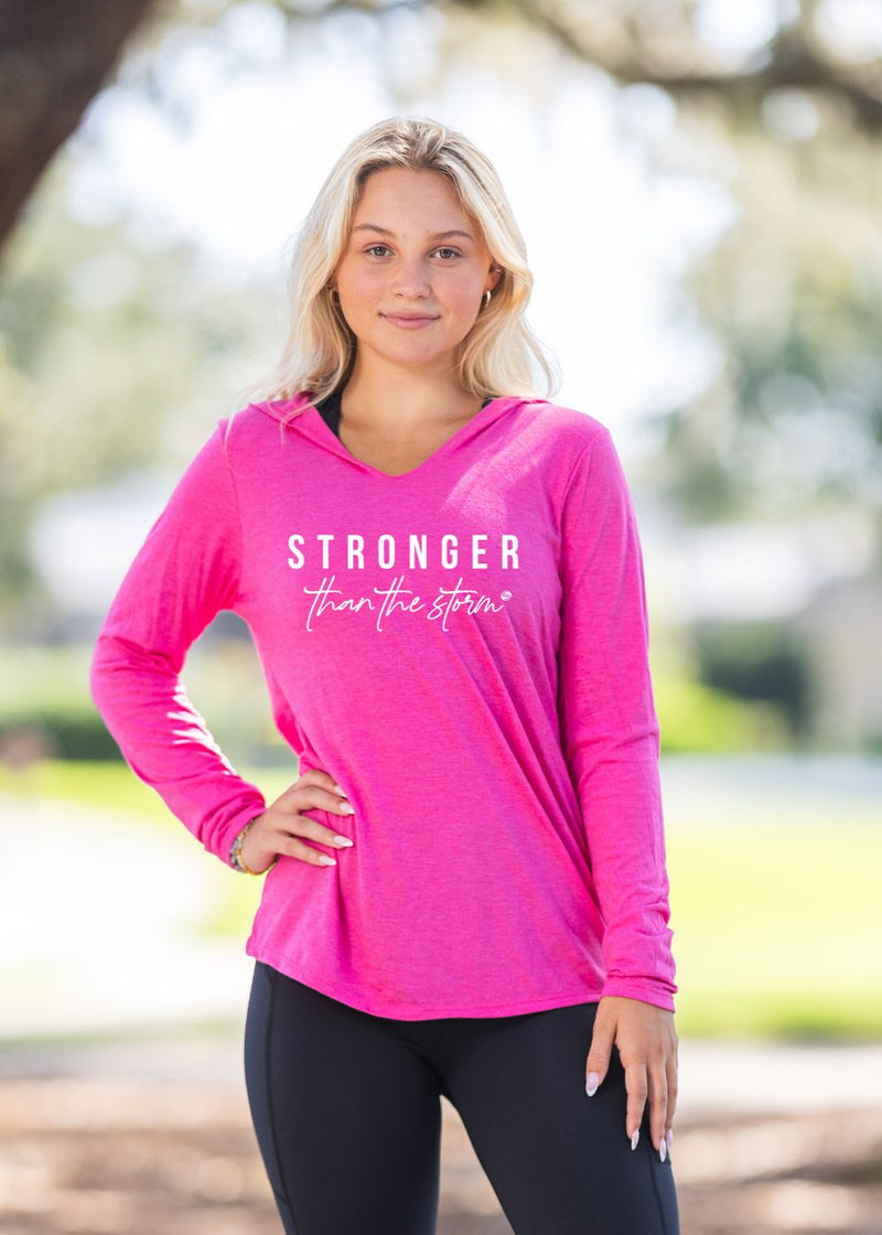 Stronger than the Storm Long Sleeve Tee Hoodie