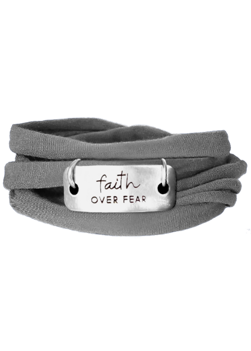 Momentum Jewelry | Faith Over Fear (Script Font) Wrap
