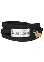 Momentum Jewelry | Love Is Love with Gold Heart Charm Wrap