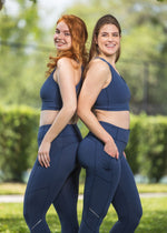 Navy Leggings with Pockets