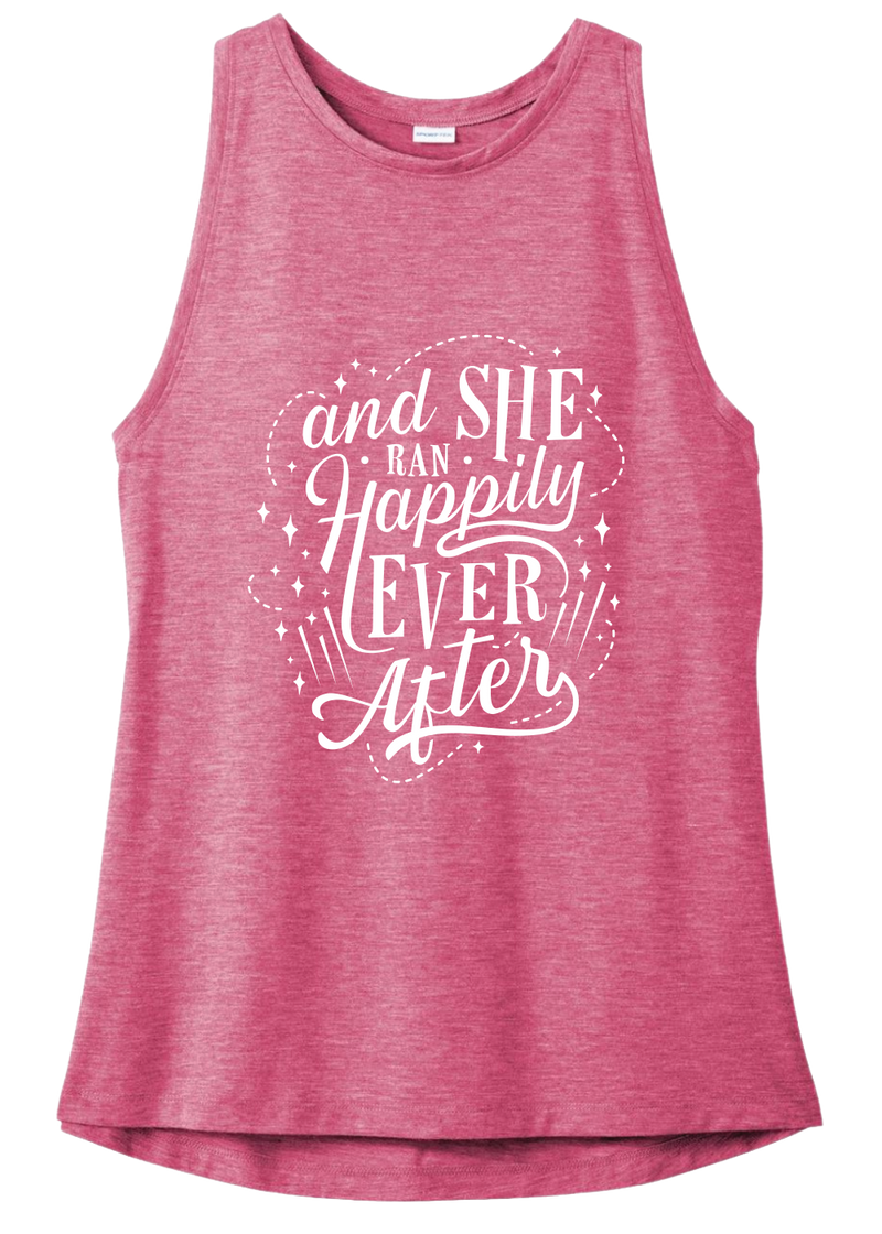 And She Ran Happily Ever After Triblend Tank Top