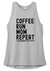 SRTT Coffee, Run, Mom, Repeat Grey Tank