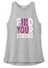 Find Your Strong Light Grey Triblend Tank