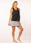 multi-colored athletic skort with pockets